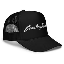 Load image into Gallery viewer, Foam Trucker Hat - White Signature - Black, Red & Navy