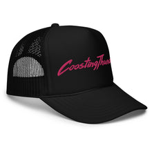 Load image into Gallery viewer, Foam Trucker Hat - Pink Signature - Black & Red/White/Blue