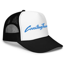 Load image into Gallery viewer, Foam Trucker Hat - Blue Signature - Navy & Back/White