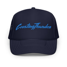 Load image into Gallery viewer, Foam Trucker Hat - Blue Signature - Navy & Back/White