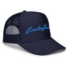 Load image into Gallery viewer, Foam Trucker Hat - Blue Signature - Navy & Back/White