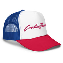 Load image into Gallery viewer, Foam Trucker Hat - Pink Signature - Black & Red/White/Blue